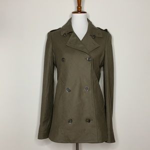 MAXMARA Green Linen Double Breasted Jacket 8